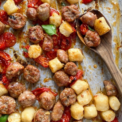 Roasted tomatoes and cauliflower Gnocchi