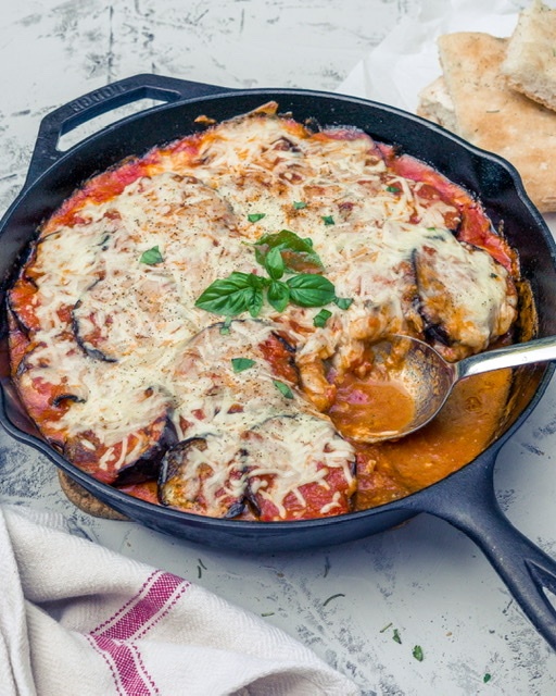 Eggplant Parmesan With A Spoon