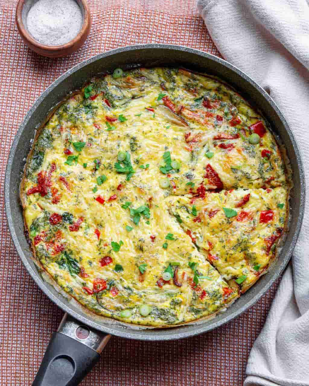 Simple Veggie and Cheese Frittata