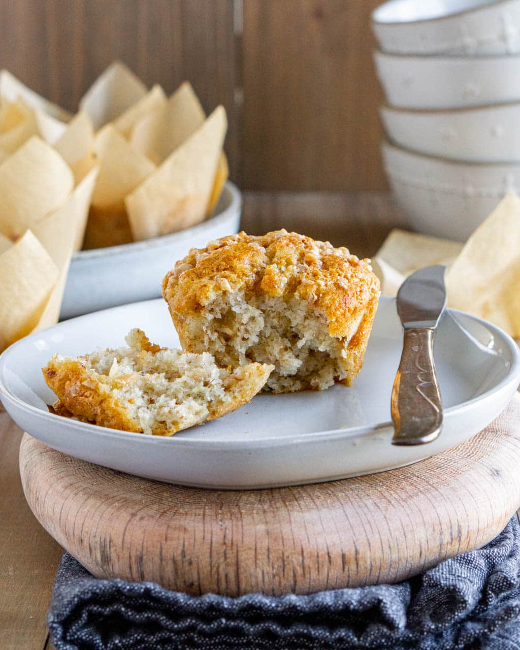 Banana Walnut Toffee Muffin