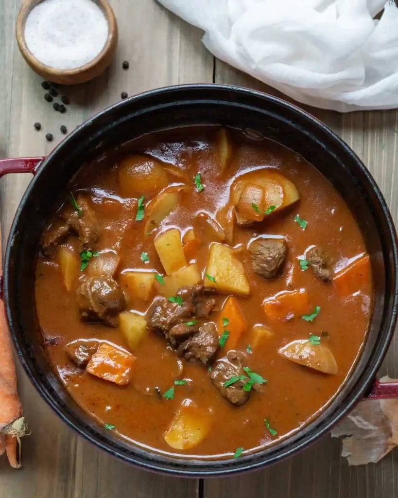 pot of beef stew