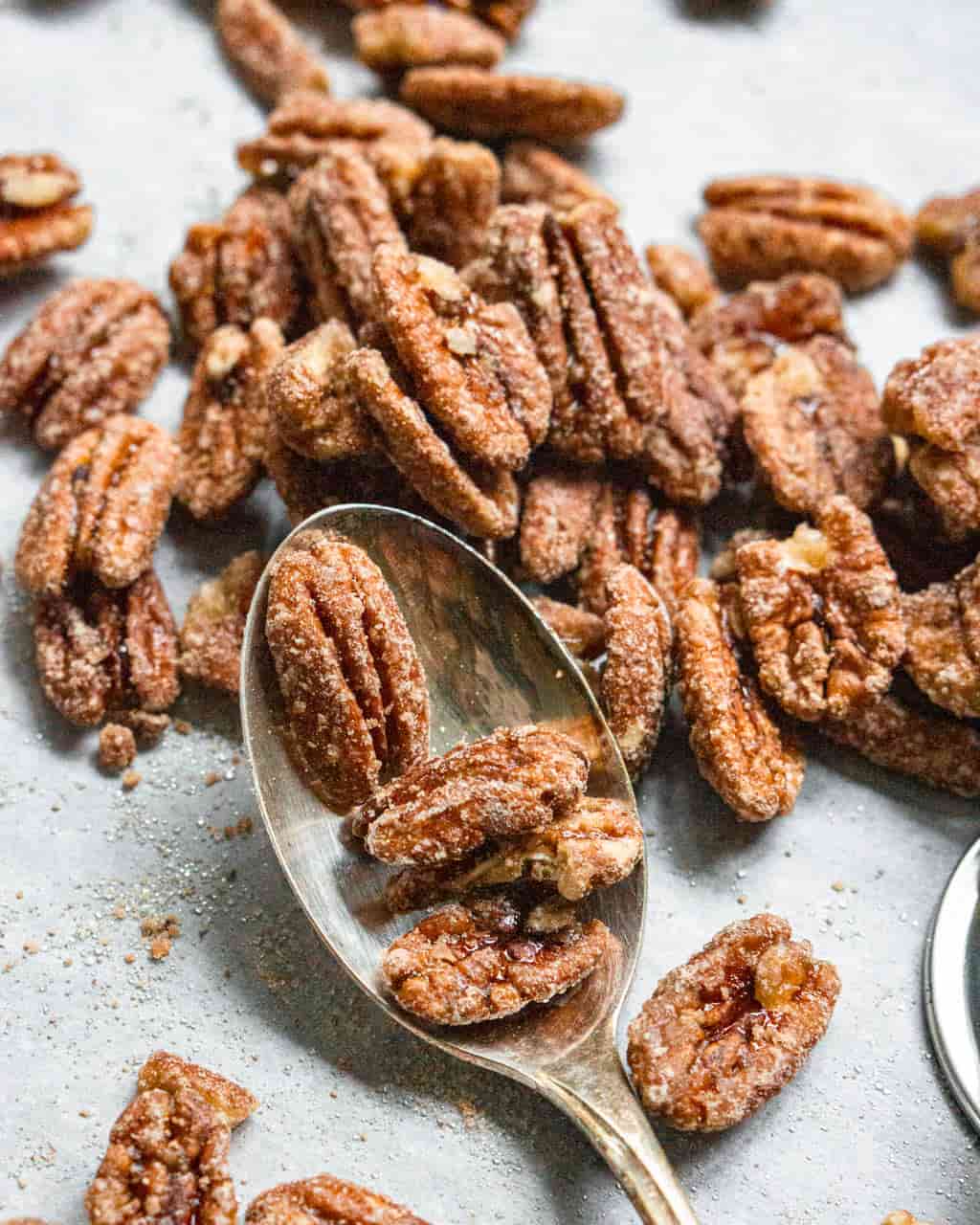 Quick Maple Glazed Pecans - Stillwood Kitchen