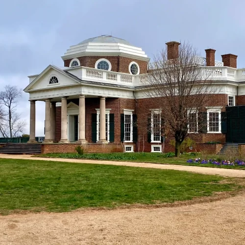 The rear view of Monticello