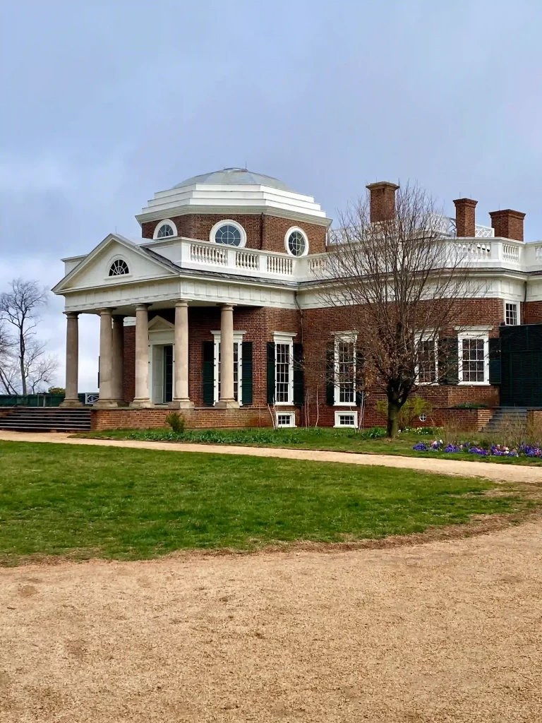 The rear view of Monticello