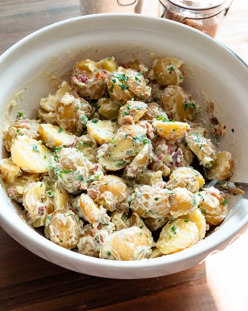 Potato Salad in a bowl.